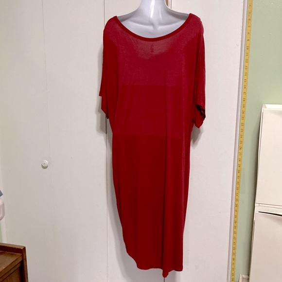 DB Printed V Neck Short Sleeve Sleepshirt Nightshirt Womens Plus Size 2X - Picture 7 of 9